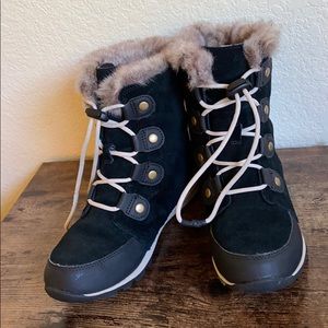 Sorel Explorer Joan Waterproof Faux Fur Boots